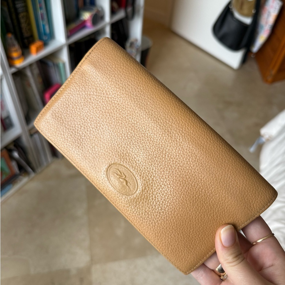 Longchamp Tan Leather Wallet
